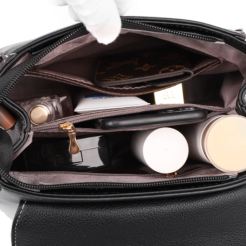 Fashion Crocodile Pattern Handbag Purse Women Famous Brand Shoulder Bag Female Elegant Ladies Leather Crossbody Messenger Bags