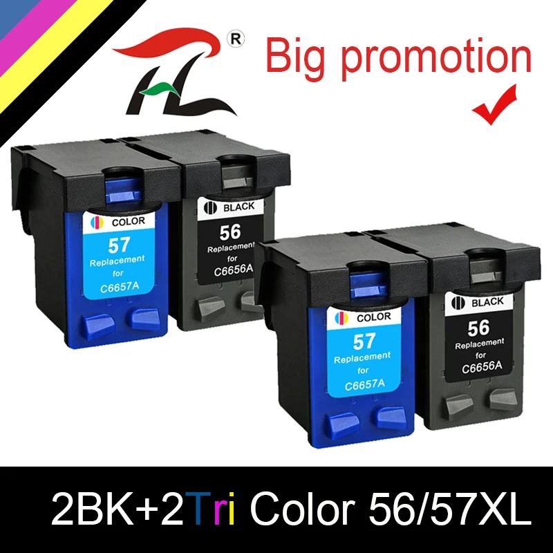 

Replacement 56XL 57XL ink cartridge for hp 56 57 for hp56 hp57 Deskjet 450 450cbi 450ci 450wbt F4140 F4180 5150 5550 printer