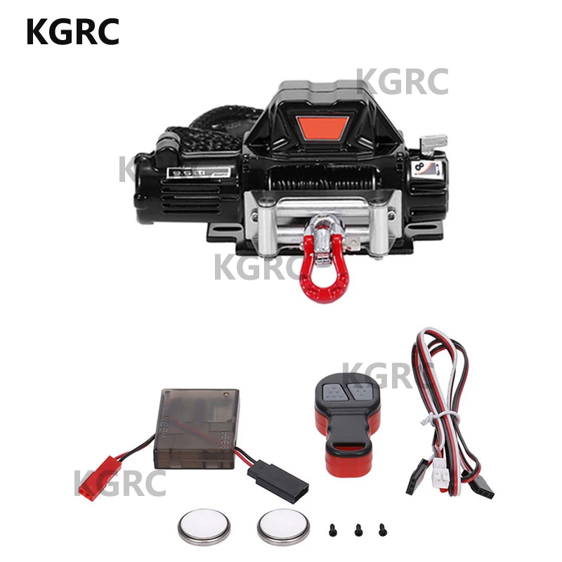 

RC Car Metal Winch Wireless Remote Controller System for 1:10 RC Crawler Car Axial SCX10 90046 TRX-4 Redcat