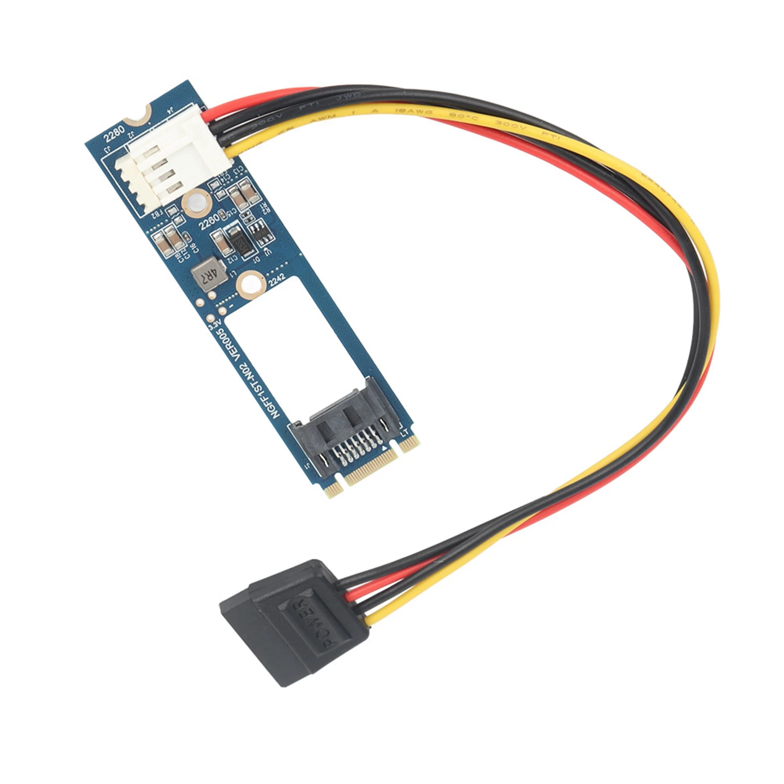 Адаптер для горизонтального преобразователя M2 в SATA M.2 NGFF на 7Pin + 4-контактный