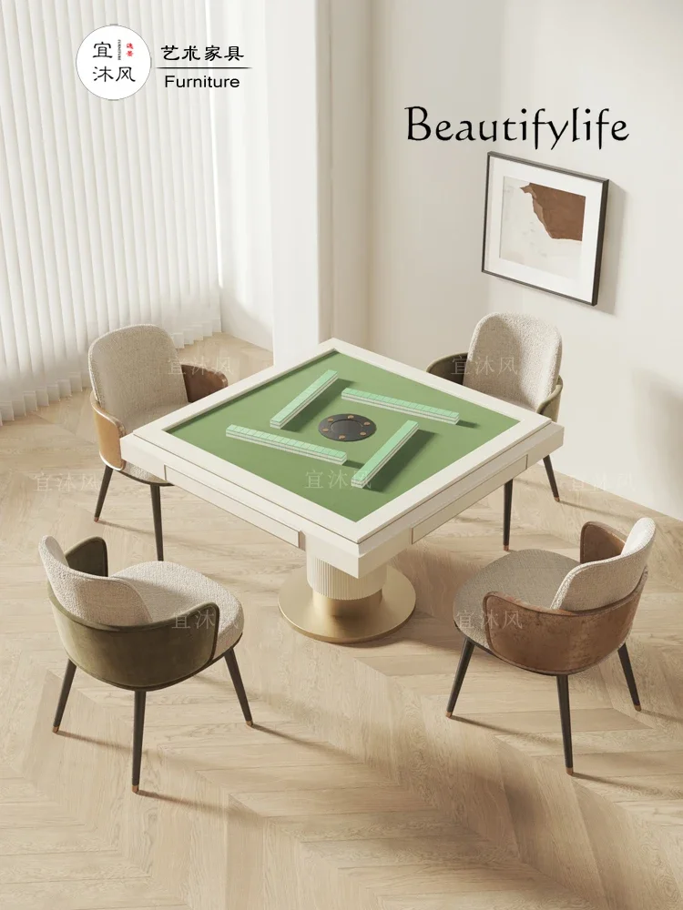 Светильник роскошный современный маджонг стол и стул Автоматическая вилла Досуг