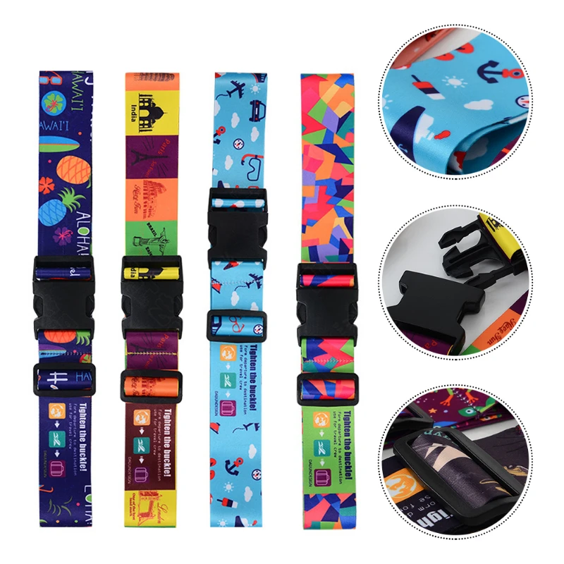 

Travel Luggage Straps Suitcase Belts Adjustable Thickened Fadeless Strap Luggage Straps Luggage Accessories Suitcase Belt