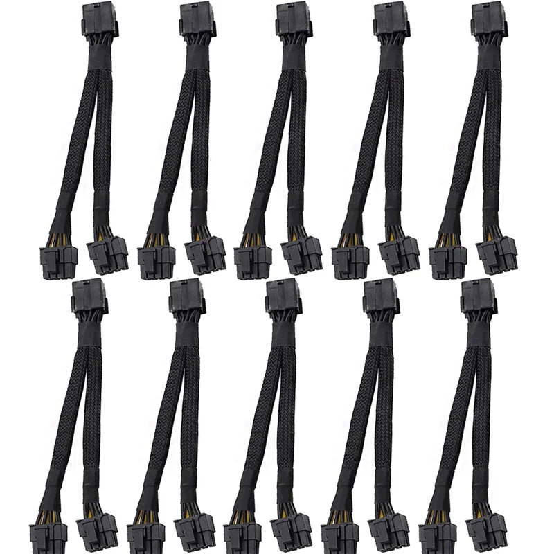 10/5/1 шт. GPU PCIe 8-контактный разъем Мама на два 2X (6 + 2) папа PCI Express адаптер питания