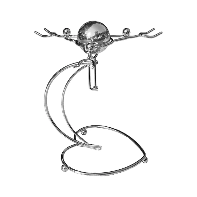 People Balance Figurine Flying Three Men Statue Ornament Crafts For Children Girl Birthday Present Accessory