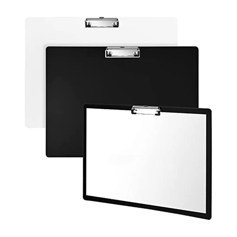 

2 Piece A3 Landscape Writing Board Black + White For Hanging For Office Kitchen Workshop