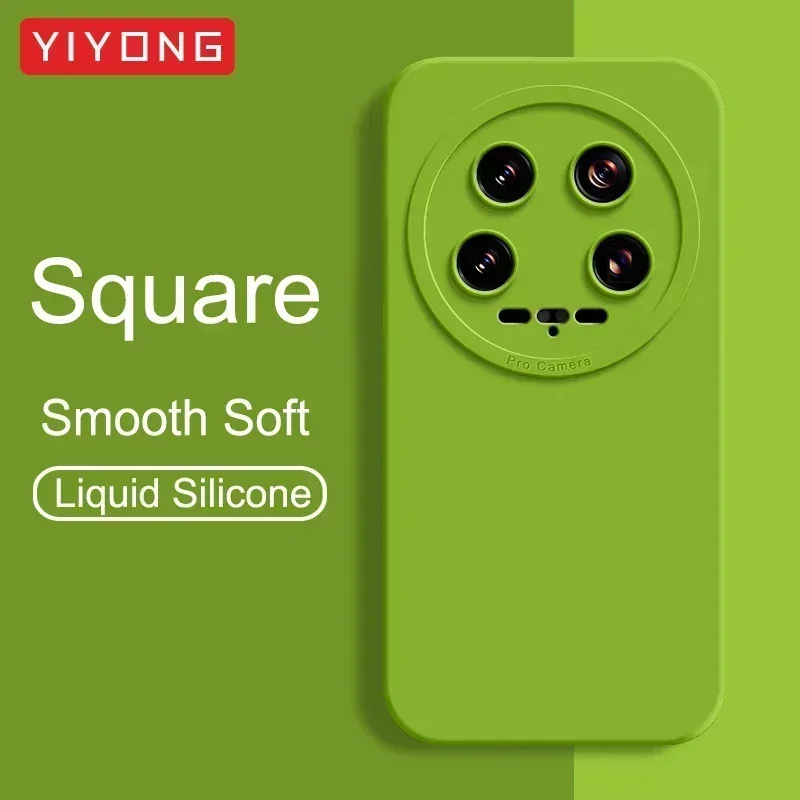 Чехол для Mi14 YIYONG Silky Soft Liquid Silicone Cover Xiaomi 14 15 13 Lite Mi 13T Xiomi Ultra Mi13 Mi15 Pro Xiaomi14 Чехлы