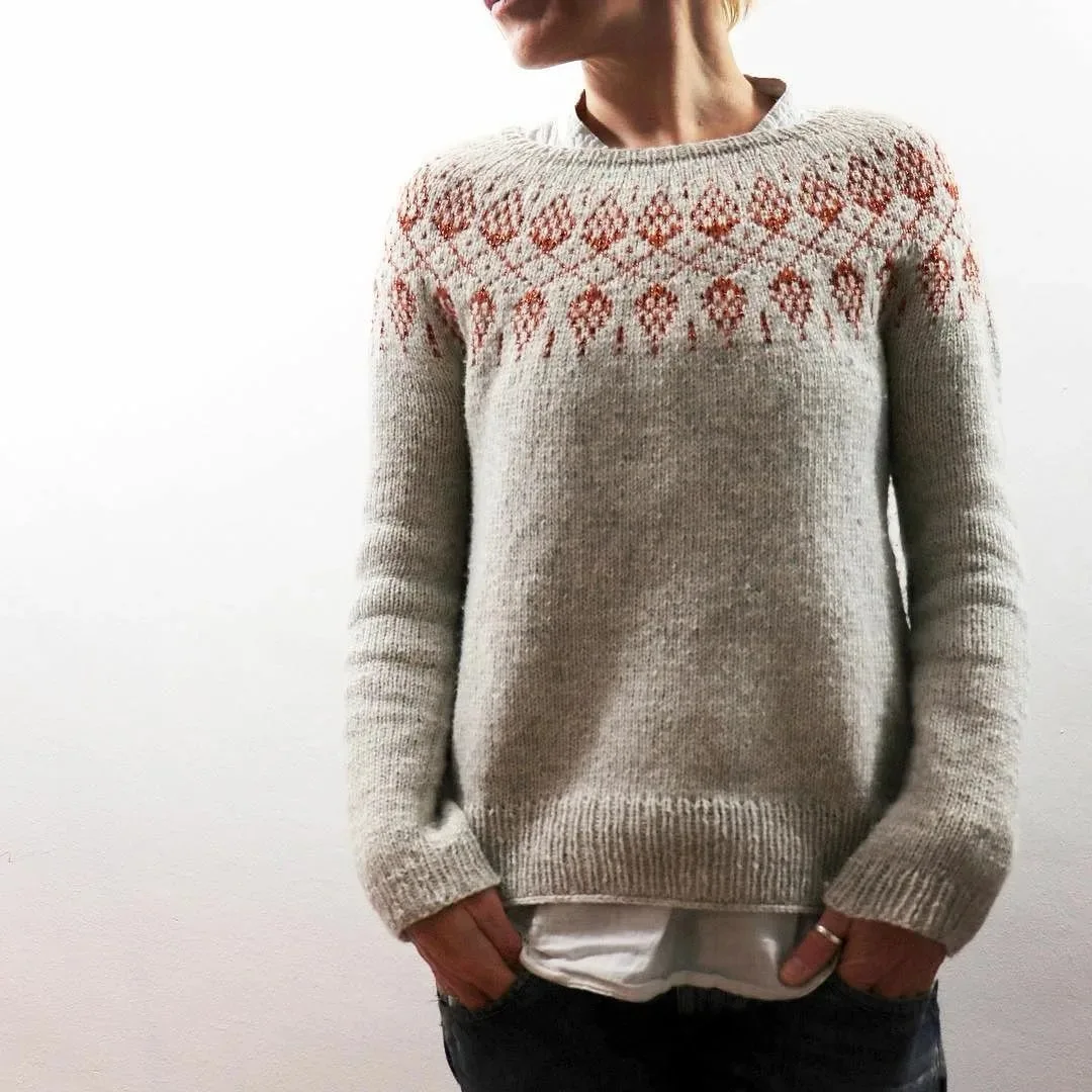 

Y2k Top O-neck Kintted Sweater Women Long Sleeve Crochet Pullovers Spring Autumn Winter Casual Jumper Streetwear Sueter Mujer