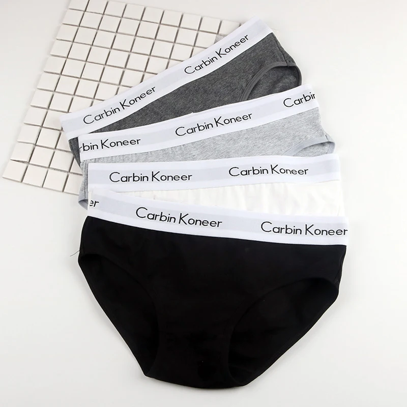 Женские хлопковые трусы-боксеры с буквенным принтом сексуальное нижнее белье