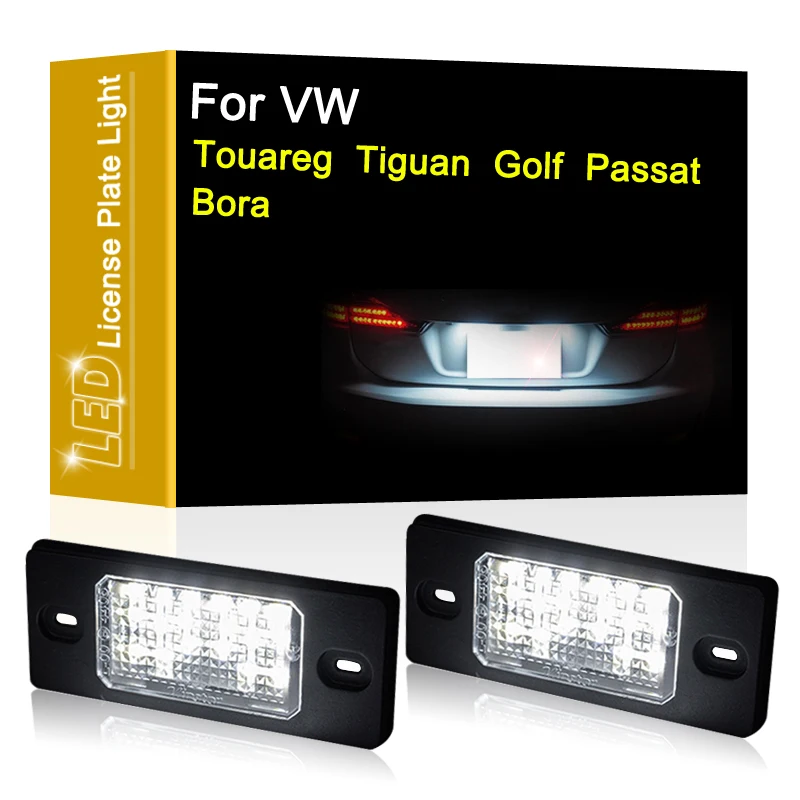 12 В светодиодная лампа номерного знака для VW Touareg Tiguan Golf5 Passat B5 Bora седан/вариант