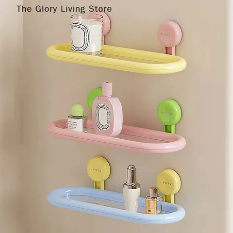 Овальная полка на присоске HUXUAN для ванной