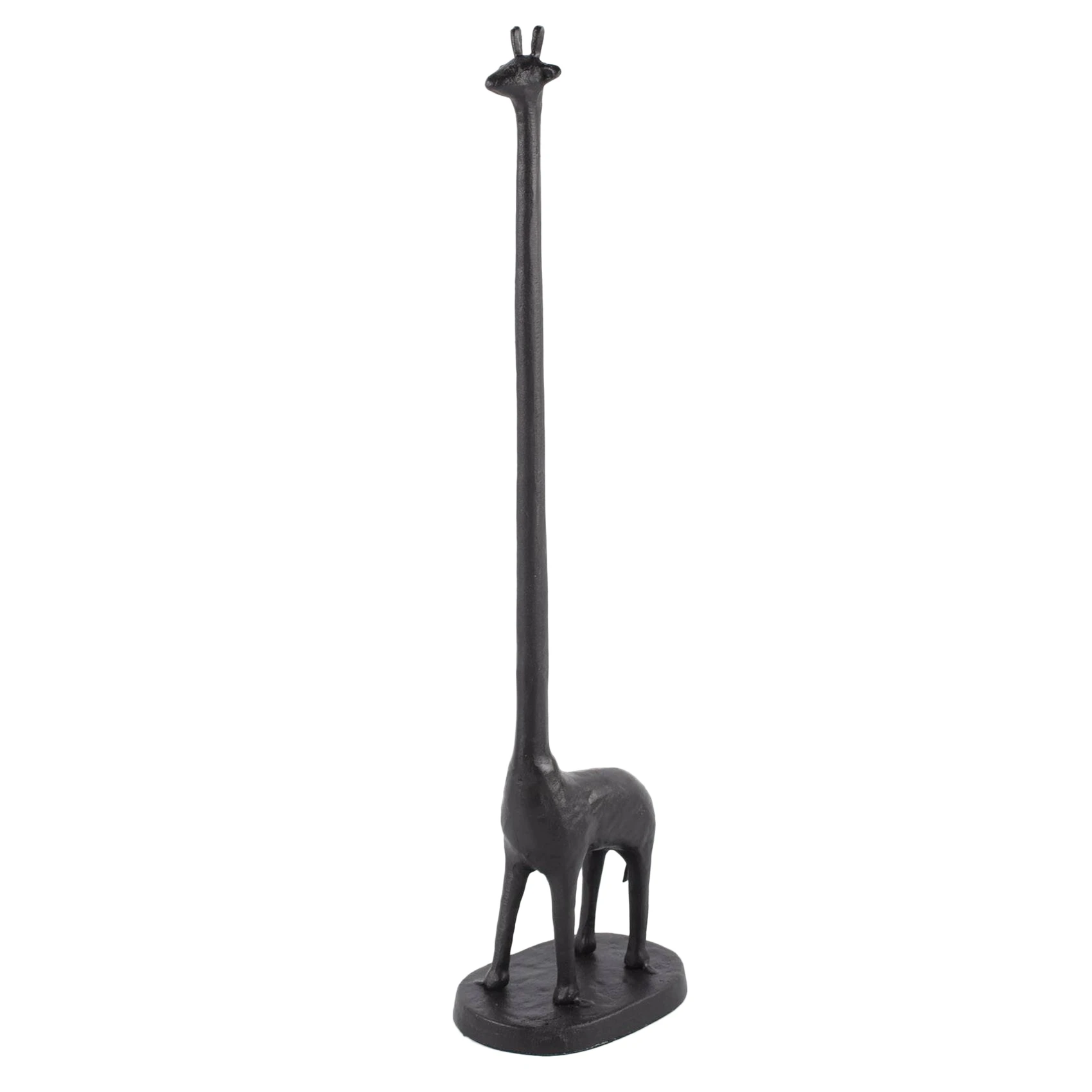 

Cast Iron Giraffe Holder Paper Free Stand Bathroom/Parlor Storage Giraffe