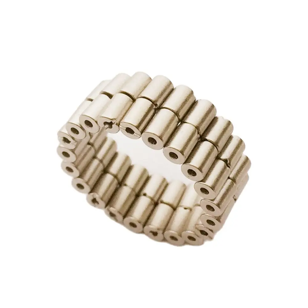 

100 шт. магнитное кольцо диаметрально намагниченное неодимовое N45SH постоянный магнит OD2.3xID0.9x4.05mm NdFeB редкоземельный