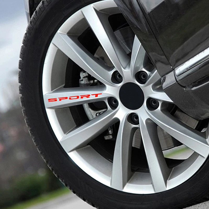 

Sports Font Car Stickers Font Auto Door Rims Wheel Hub Racing Decal Exterior Car Body Sticker Auto Decoration Accessories
