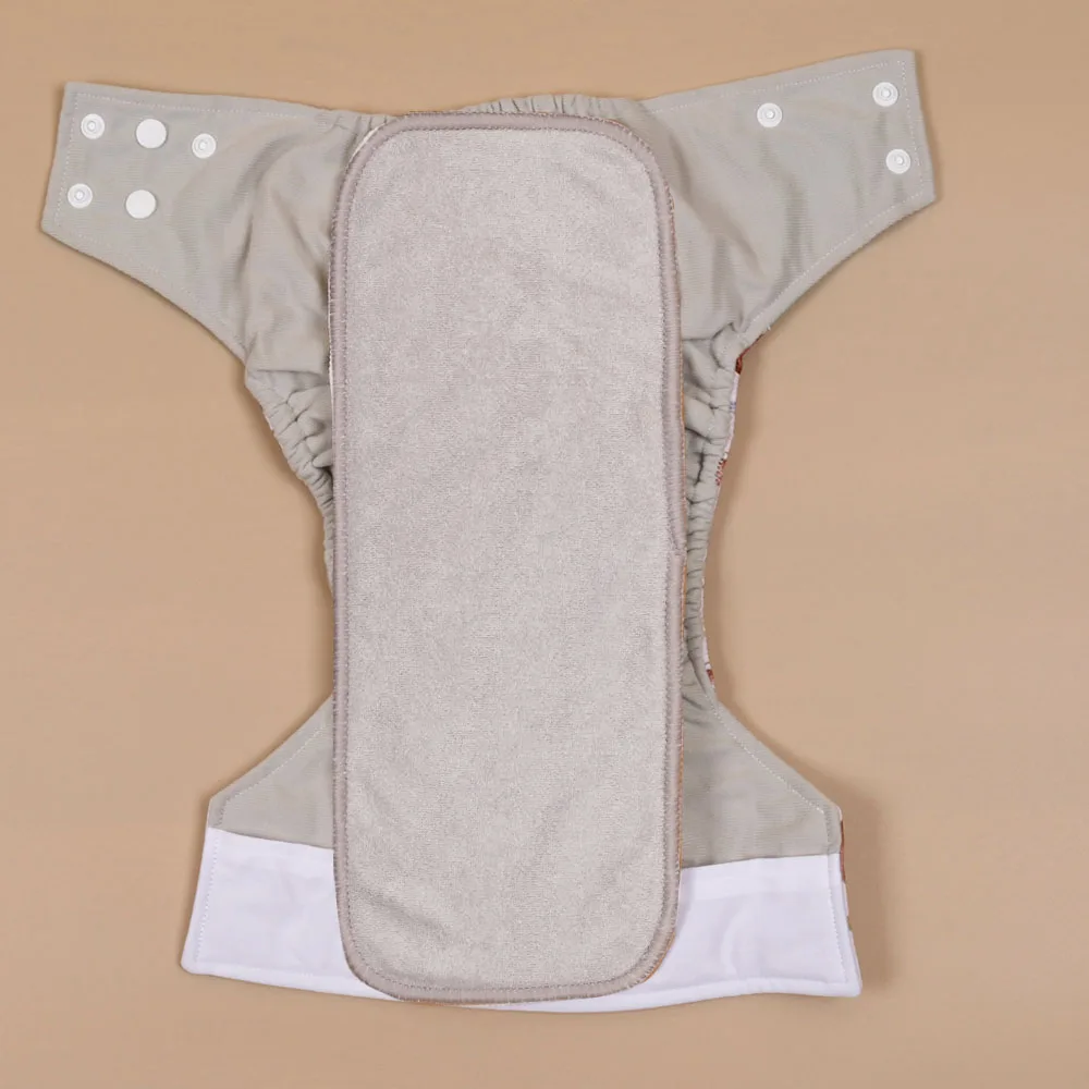 5 шт. 4-х слойные бамбуковые махровые вкладыши для подгузников