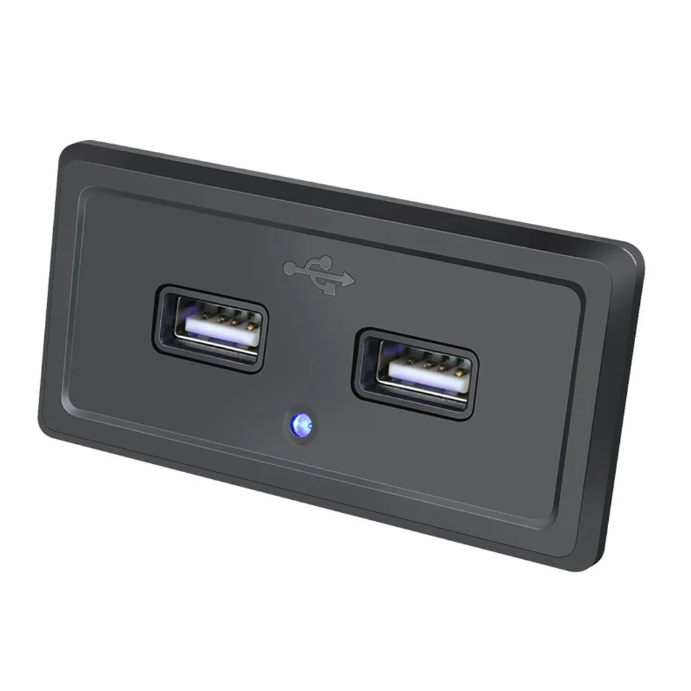 

Розетка зарядная с светодиодный USB-портами, 5 В/А, 12 В/24 В