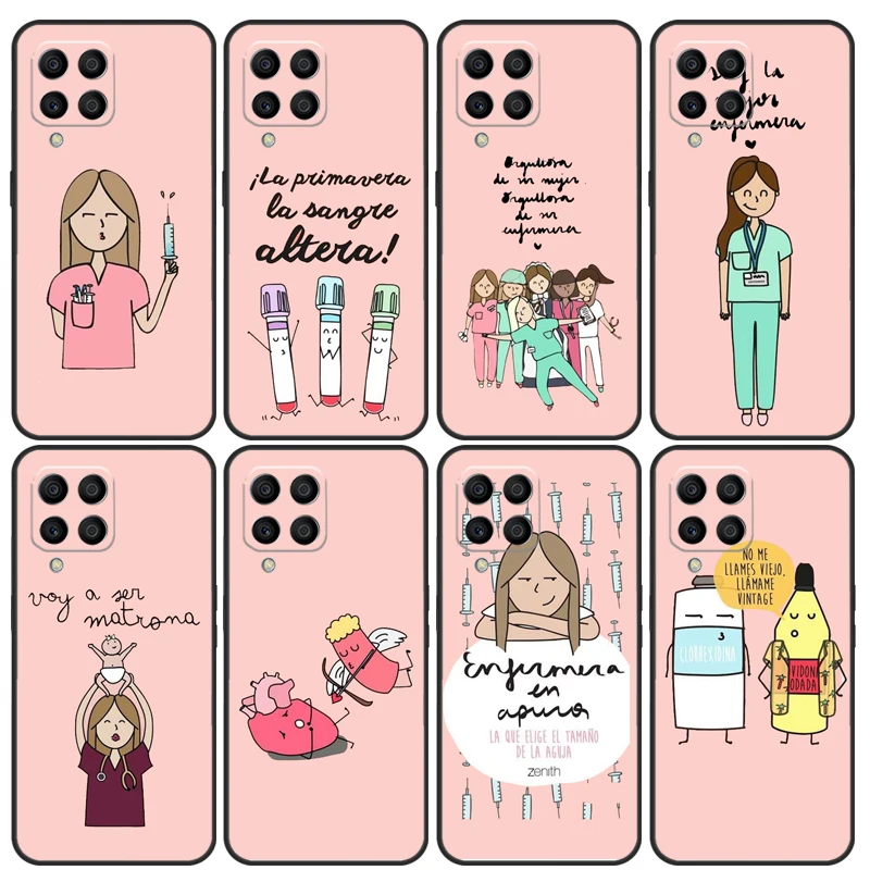 Чехол с докторской медсестрой медицинской медициной для Samsung Galaxy M14 M34 M54 M13 M23 M33 M53