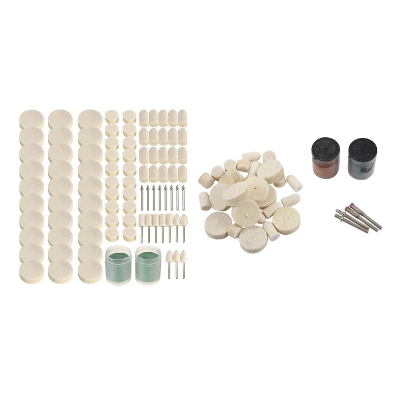 

Best90 шт. Мягкий войлок Полировка фотополировка набор & 36 шт. 1/8 дюймов Мягкий войлок Полировка набор шлифовальных кругов