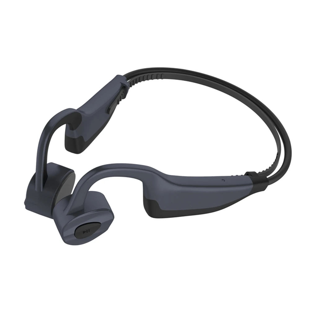 

Bone Conduction Headphones Wireless Bluetooth5.0 Waterproof Sports Earphones with Mic 16GB RAM for Running Swimming A