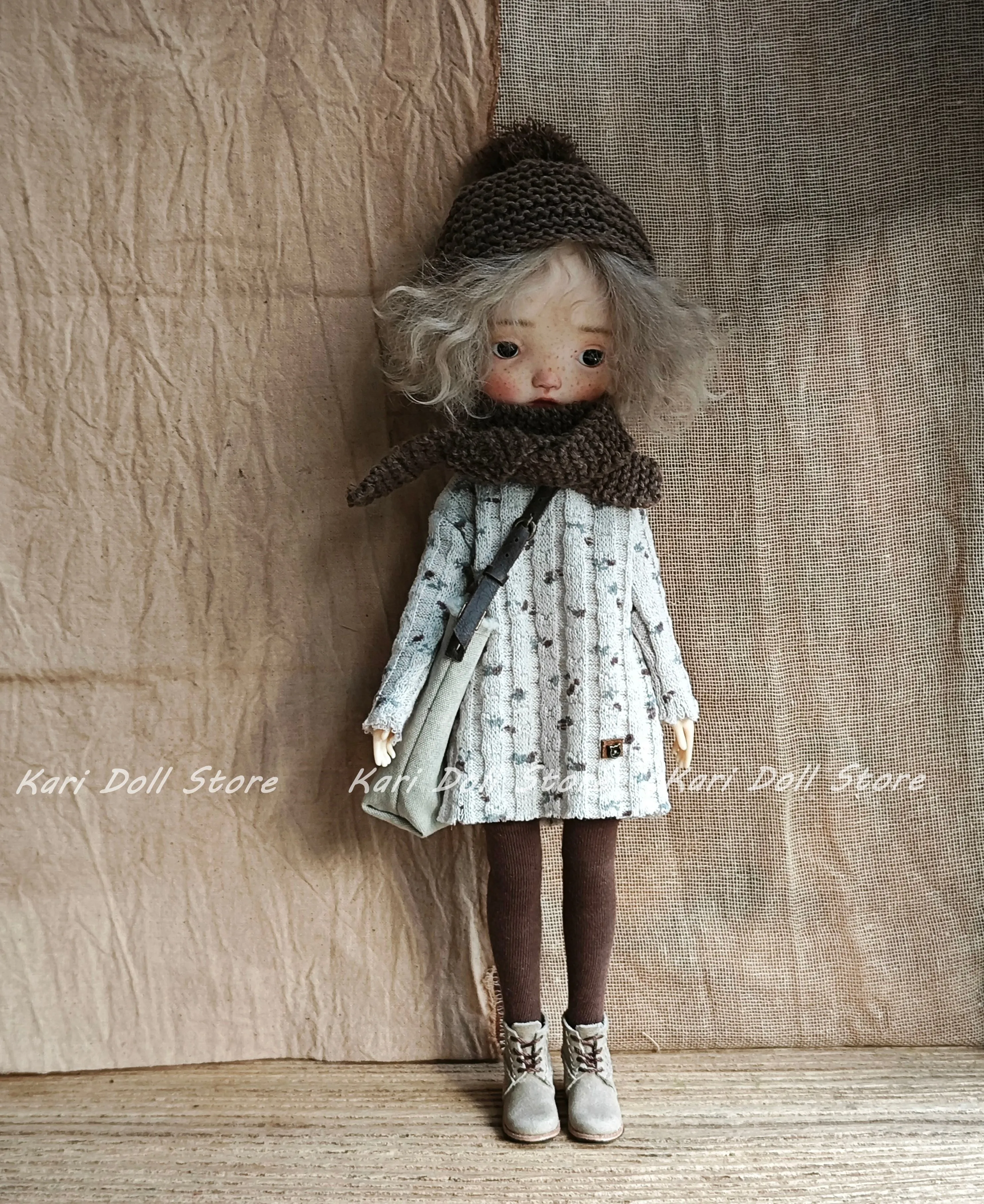 Kari Doll Одежда и юбки 2025 Трикотажная длинная футболка длинные носки для куклы Landazz