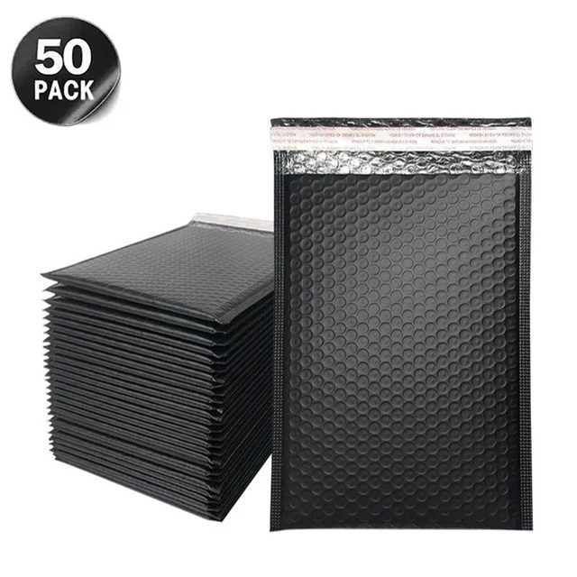 

Черные почтовые конверты с пузырьками