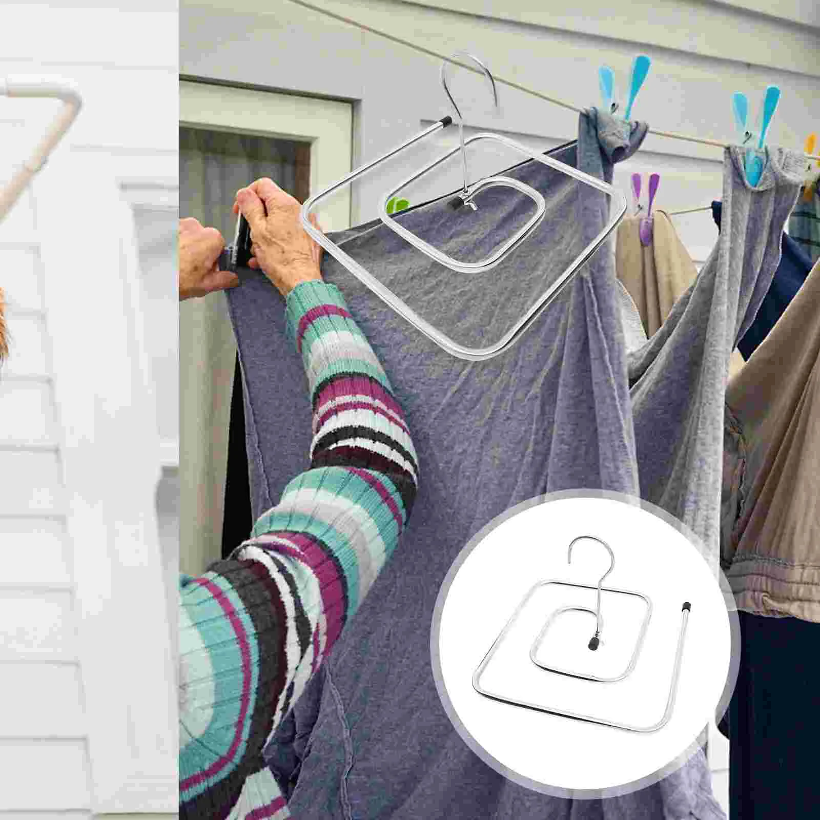

Drying Rack Hanger Spiral Laundry Clothes Blanket Quilt Hangers Hanging Clothing Bed Dryer Sheet Stand Towel Bedspread Shelf