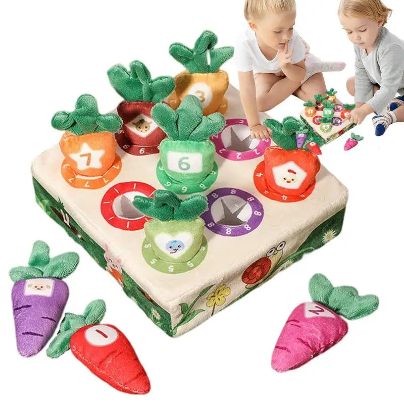 

Игрушка в виде моркови, мягкая развивающая игрушка для детей