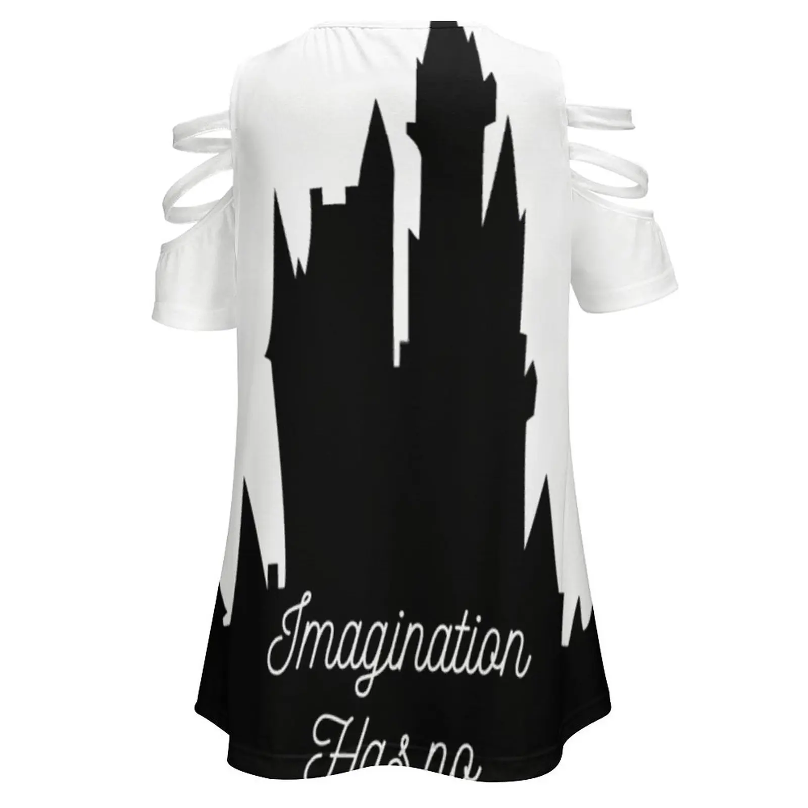 Фото Женский топ с открытыми плечами, на молнии, с коротким рукавом №3