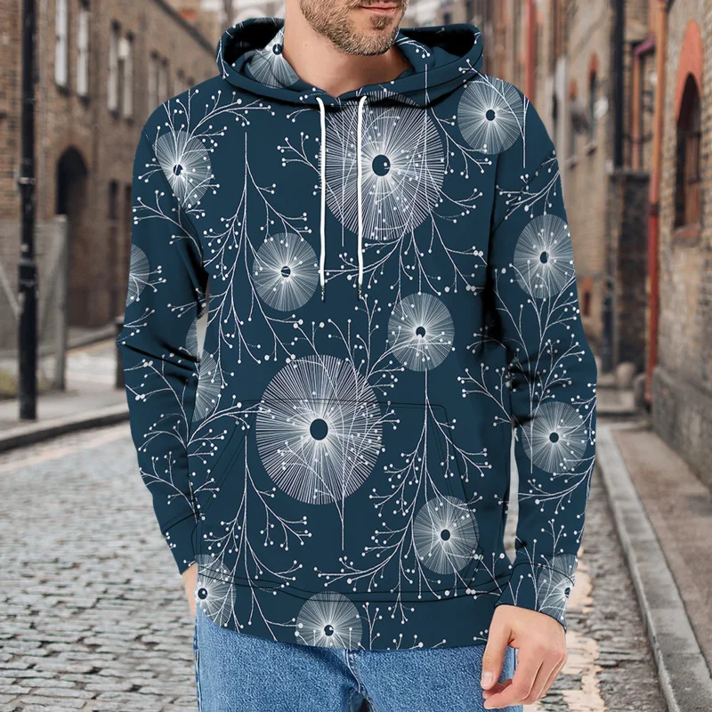 

Hawaii Leisure New Tropical Plant Pattern Men's Top Printed Hoodie's Oversized Hoodie Mens Clothes With Hoody Pullover Autumn