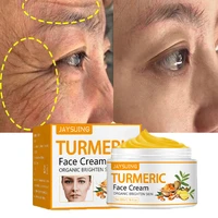 turmeric remove wrinkle face cream anti aging improve puffiness fade fine lines lifting firming moisturizing beauty care 50ml