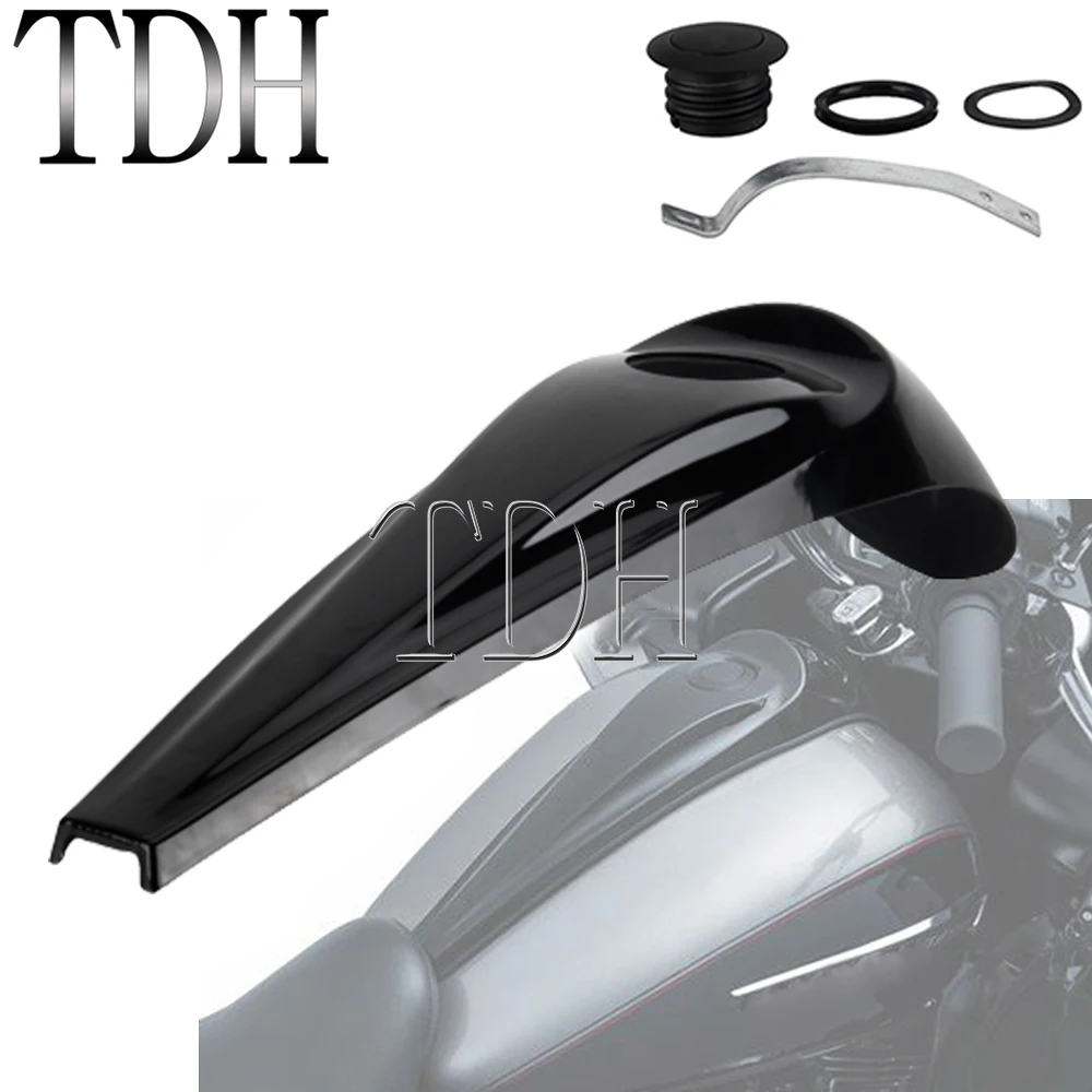 

Motorcycle Smooth Dash Fuel Console Pop-Up Gas Tank Cap Cover For Harley Touring Electra Glide Street FLHT FLHX FLTR 2008-2011