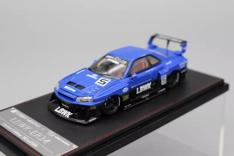 Уличное оружие SW 1:64 Nissan skyline ER34 GT-R R34 коллекция литых под давлением моделей