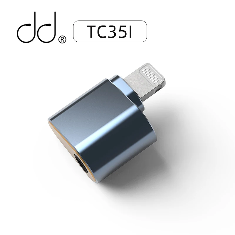 Адаптер для наушников DD ddHiFi TC35i (2022) с подсветкой до 3,5 мм для iPhone поддерживает 24-битное 48 кГц декодирование без потерь