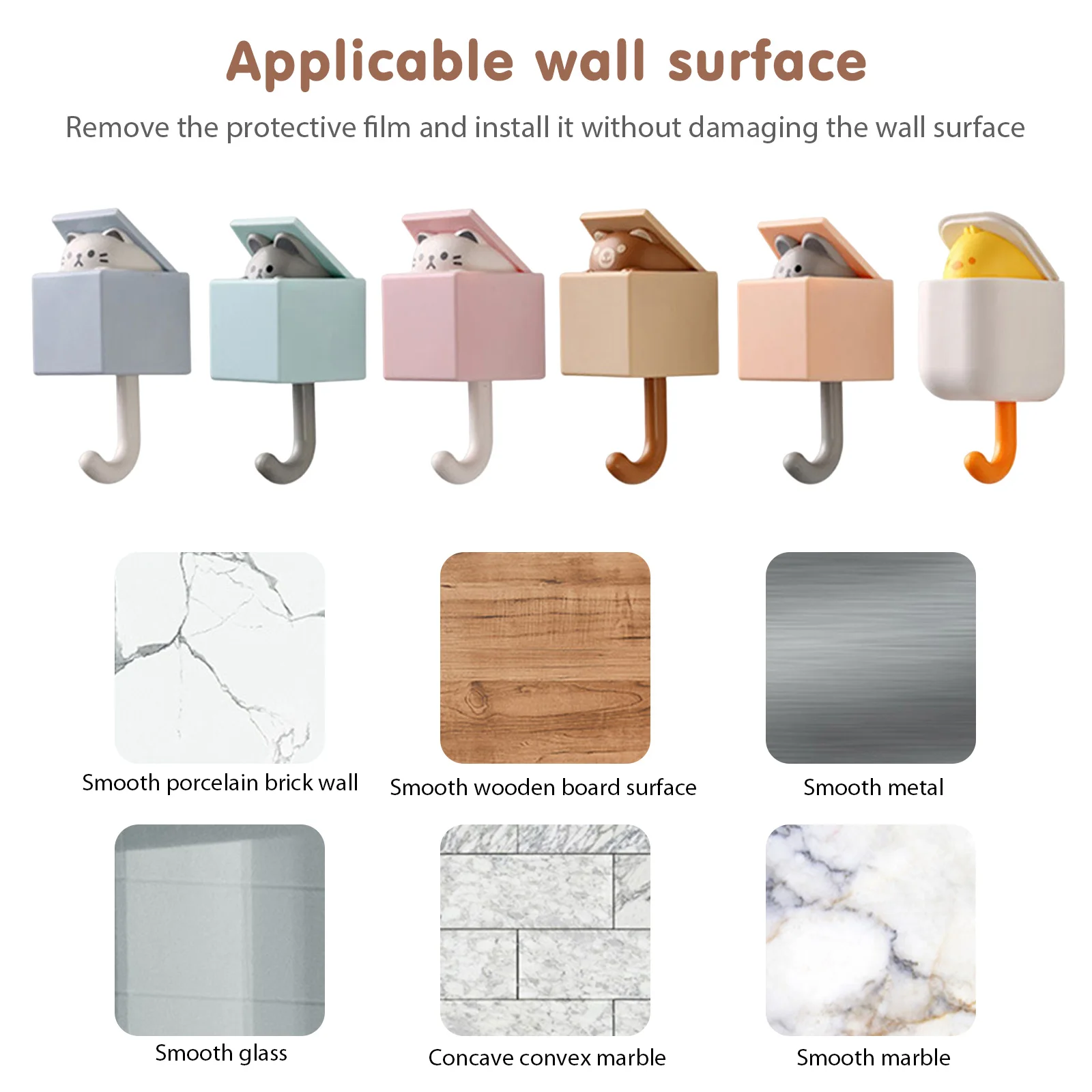 

Крючок-вешалка для полотенец, 4/6 шт.