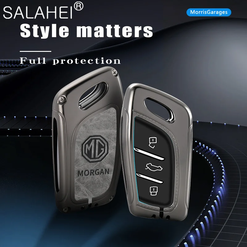 

Car Key Case Cover Holder Key Bag Shell Full Protector For MG ZS MG5 MG6 EV EZS HS EHS 2019 2020 Auto Key Decoration Accessories