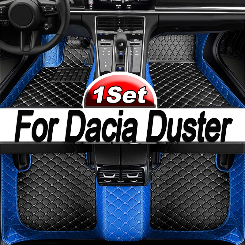

Кожаные автомобильные коврики на заказ для Dacia Duster 2010 2011 2012 2013 2014 2015 2017, коврики, коврики, подкладки для ног, аксессуары