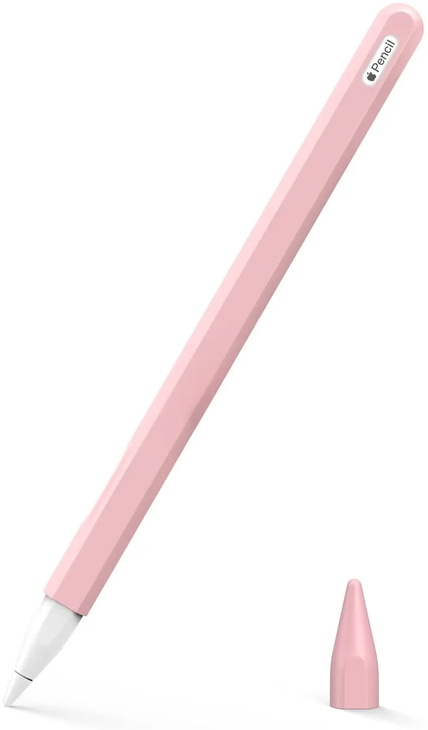 Case Compatible For Apple Pencil 2nd Gen, [2 Pieces] Silicone Pencil Holder Sleeve And Nib Cover For Ipad Mini 6 2021
