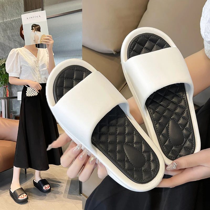 

Women's Slippers 2022 New Hot Style Thick Bottom Flip Flops Platform Rocking Shoes for Women Summer Shoes Fitness Slides EVA