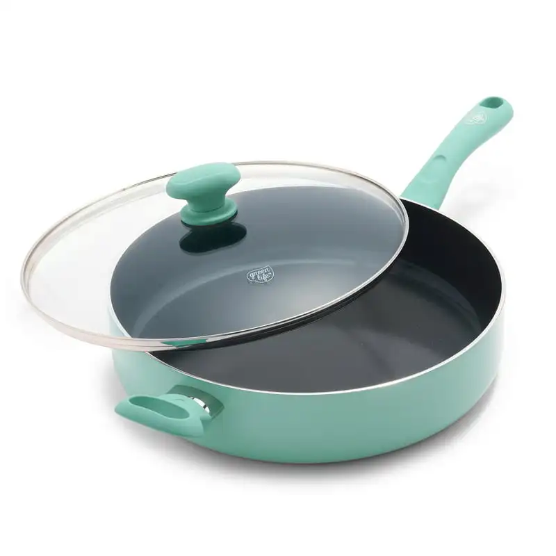 

Ceramic Non-stick 5 Qt. Saute Pan, Turquoise