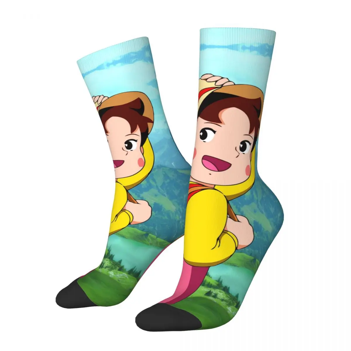 

Winter Warm Colorful Women Men Alps No Shoujo Heidi Gwaii Socks Cute Girl Non-slip Football Socks