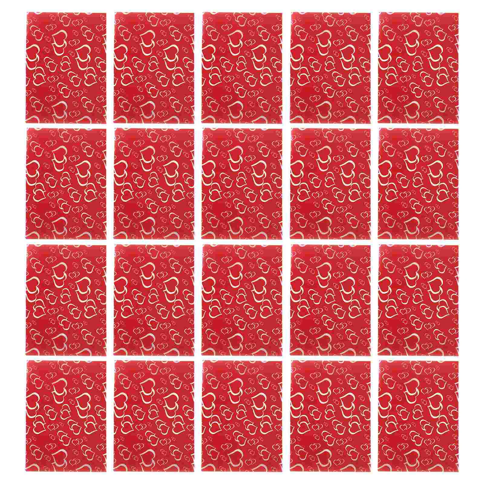 

500pcs Nougat Wrapping Paper Creative Chic Candy Packing Paper Sugar Wrapper for Valentine's Day Wedding