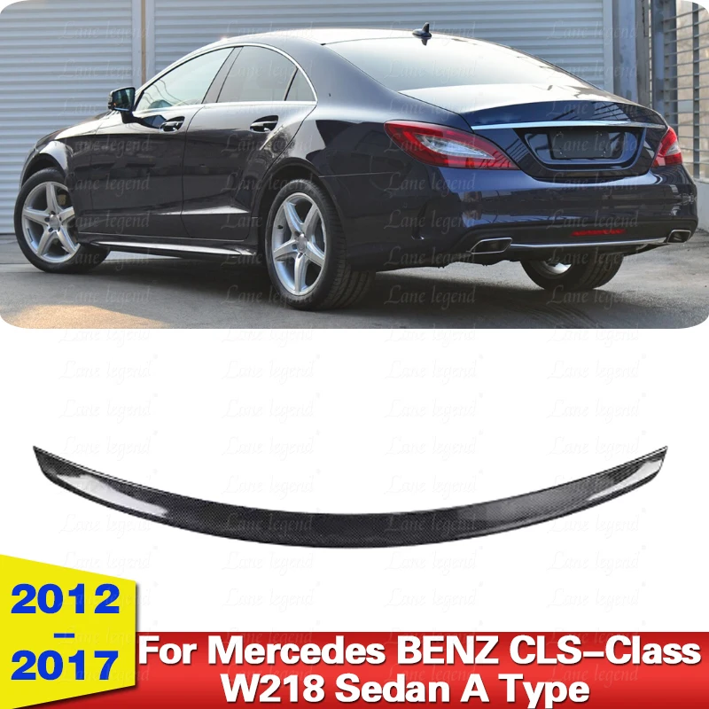Carbon Look For Mercedes BENZ CLS-Class W218 Sedan A Type 2012-2017 спойлер багажника