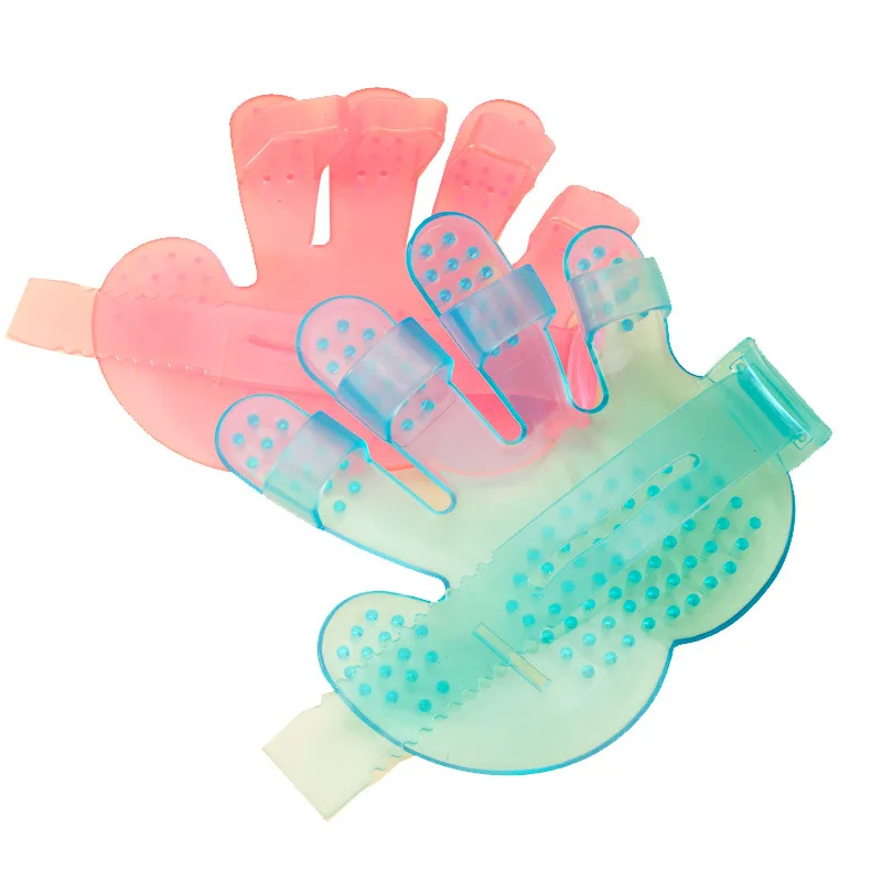 

Cat Grooming Gloves,Gentle Dog Bathing Shampoo Brush,Massage Mitt with Enhanced Five Finger Design,Efficient Deshedding Glove
