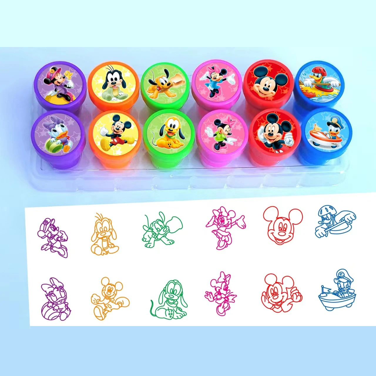 Покемон Лило Стич Hello Kitty Человек-Паук сувениры для вечеринки штампы внутри Микки