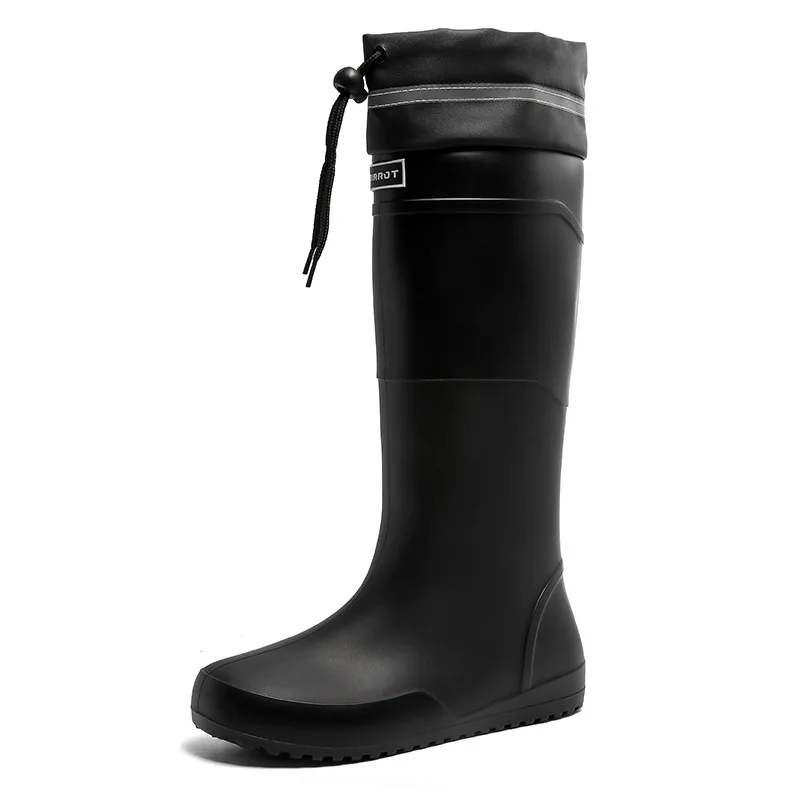 

Men's Rain Boots Waterproof Rubber Rain Boots Work Mud Boots Durable Non-Slip Garden Boots Fashion Tall Fishing Shoes