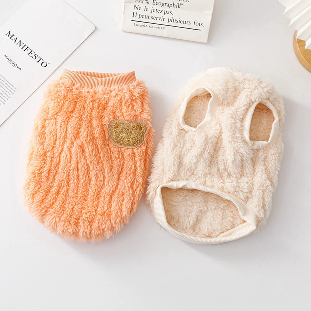 

Warm Dog Sweaters for Small Medium Dogs Cats Puppy Sweatshirt Pullover Soft Fleece Dog Vest Jacket Chihuahua Yorkie Pug Outfit