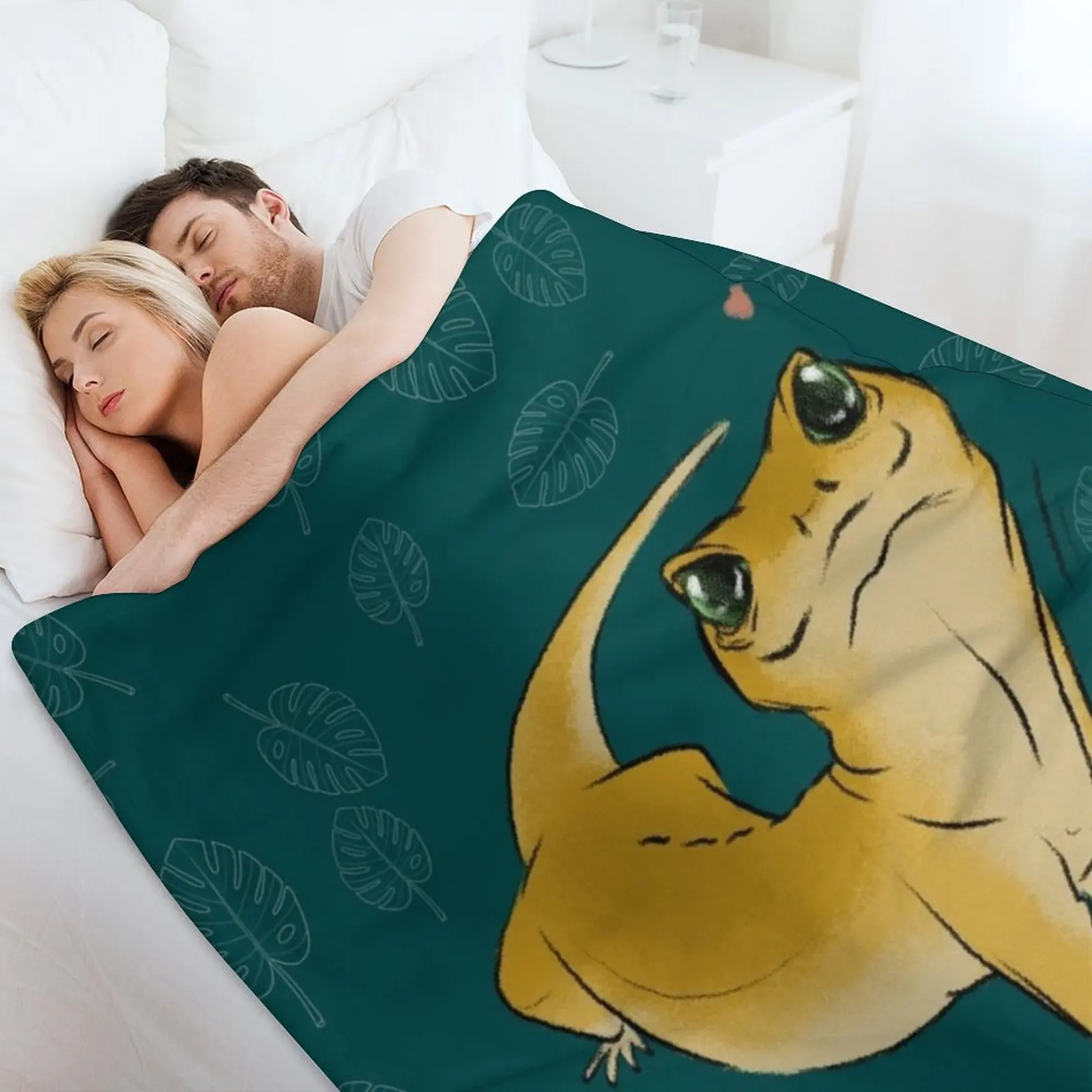 Милое одеяло Geko для дивана движущиеся меховые плед-одеяла