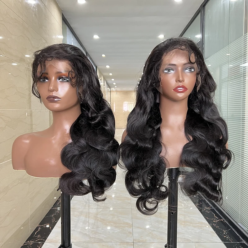 Фото Парик из натуральных волос 5x5 HD Lace Closure, волнистый, 13x4, с невидимой HD-сеткой, предварительно выщипанный, необработанный, натуральный цвет №2