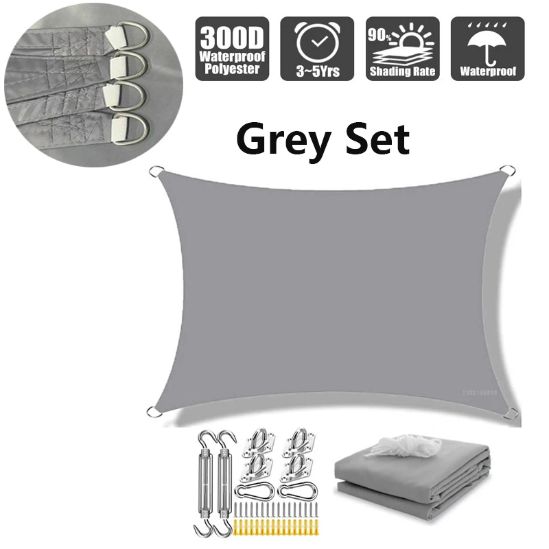 Водонепроницаемый тент-парус Oxford 3x5 м серого цвета михаил юрьевич лермонтов белеет парус одинокой