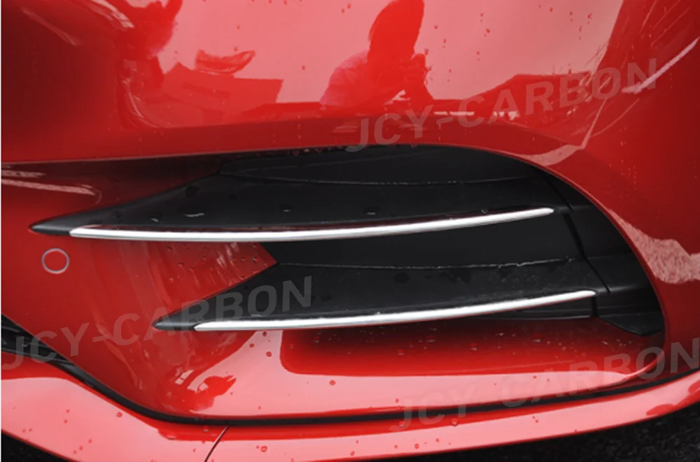 JCYECF для Mercedes Benz CLS Class C257 CLS260 300 350 450 CLS53 AMG 2019 UP полоса передней противотуманной фары из нержавеющей стали, автомобильные накладки (art.: 3920cf458d7bb) - 3920cf458d7bb