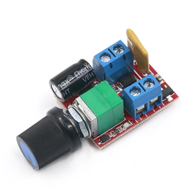Mini DC-DC 4 5 V-35V 5A 90W PWM Φ модуль регулятора скорости Переключатель платы управления 12V